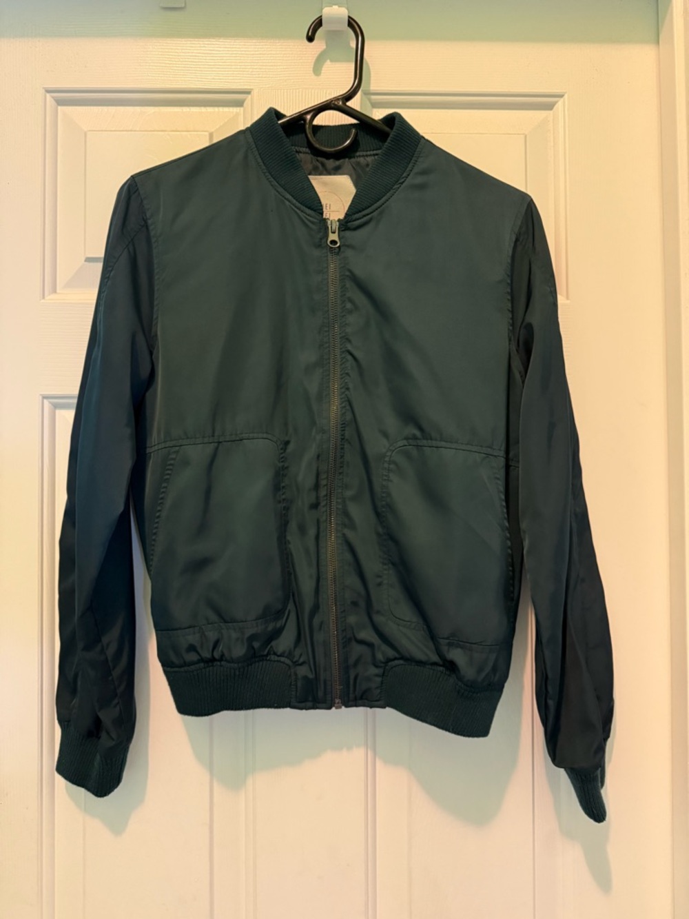 Anthropologie HeiHei  Dark Green Bomber Jacket